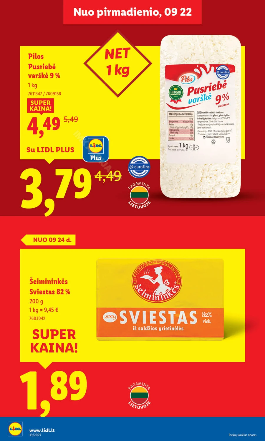 LIDL maisto prekių akcijų leidinys nuo ketvirtadienio puslapis 32