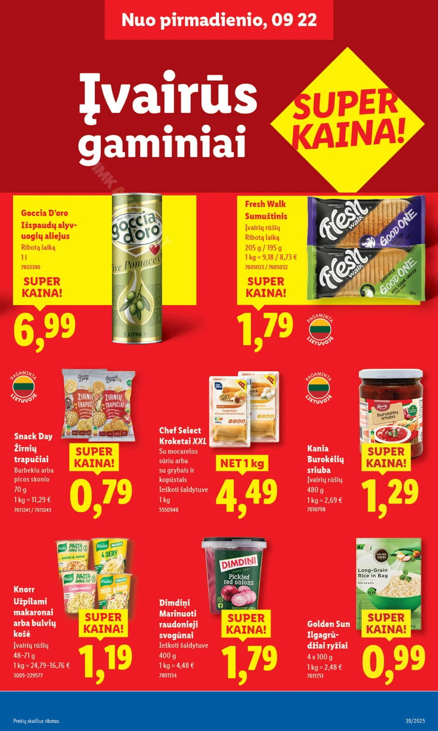 LIDL maisto prekių akcijų leidinys nuo ketvirtadienio puslapis 41