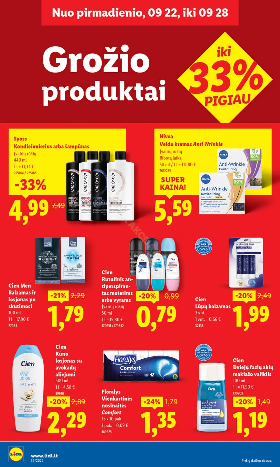 LIDL maisto prekių akcijų leidinys nuo ketvirtadienio puslapis 46