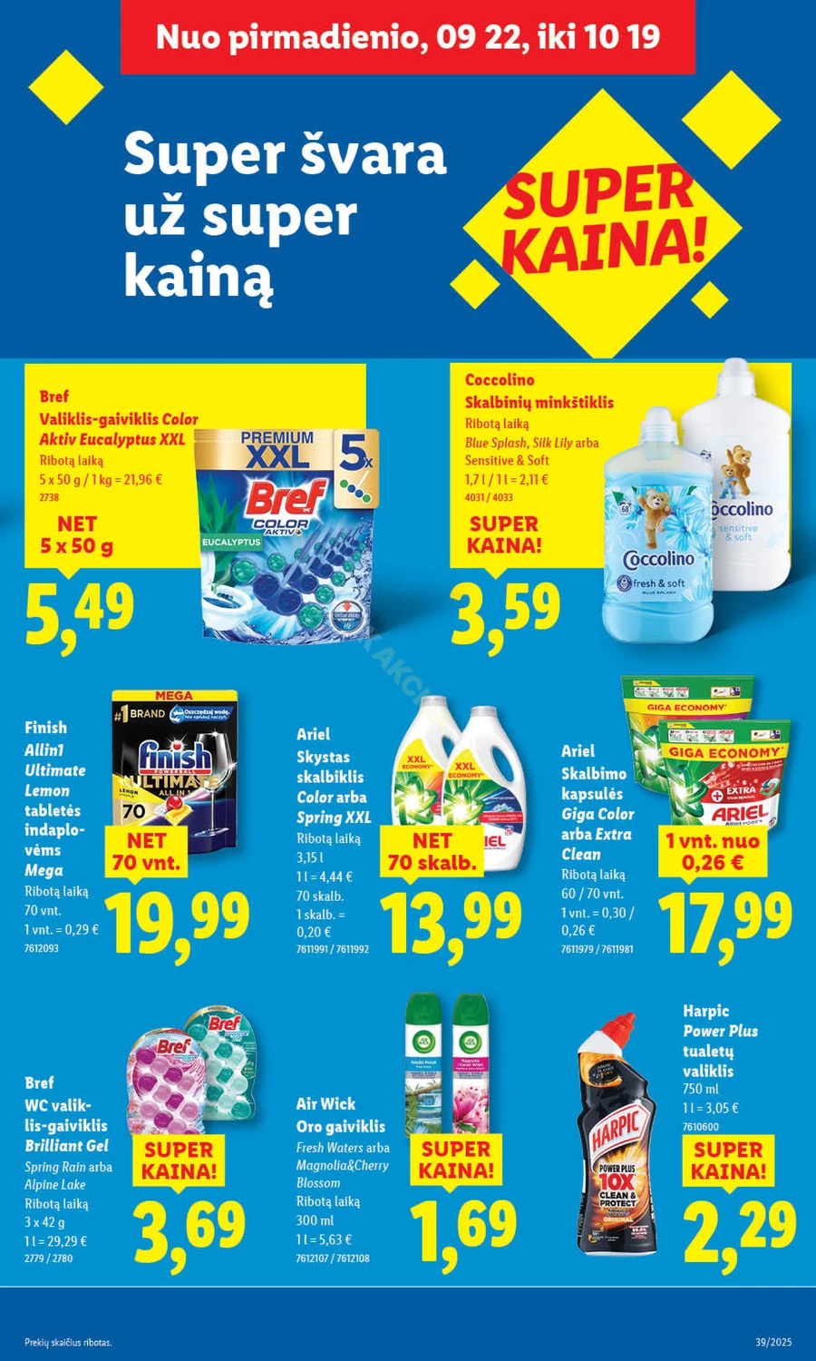 LIDL maisto prekių akcijų leidinys nuo ketvirtadienio puslapis 47