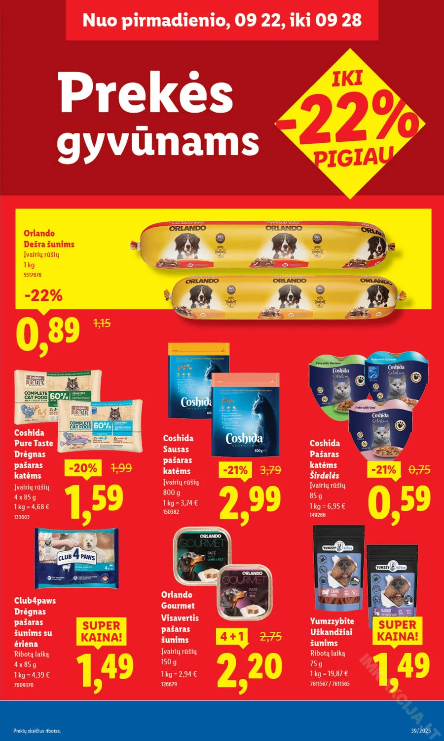 LIDL maisto prekių akcijų leidinys nuo ketvirtadienio puslapis 49