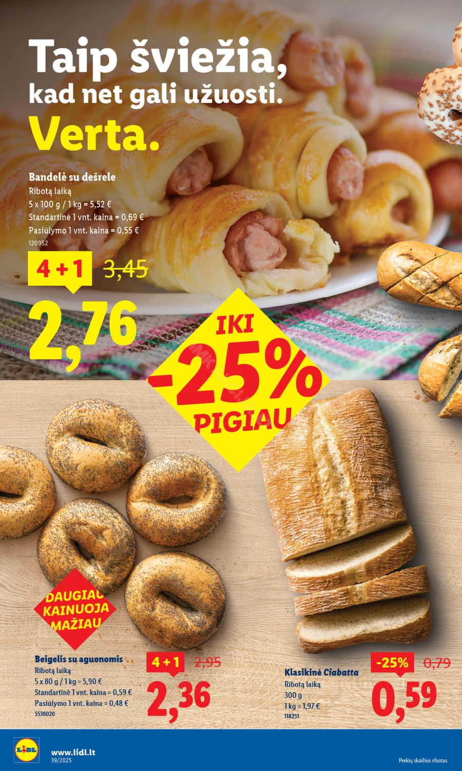 LIDL maisto prekių akcijų leidinys nuo ketvirtadienio puslapis 10