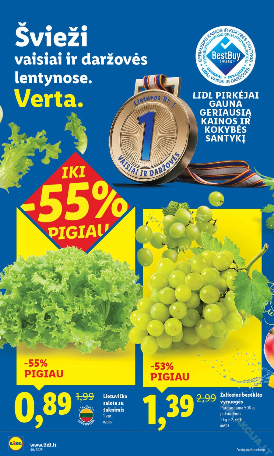 LIDL maisto prekių akcijų leidinys puslapis 2