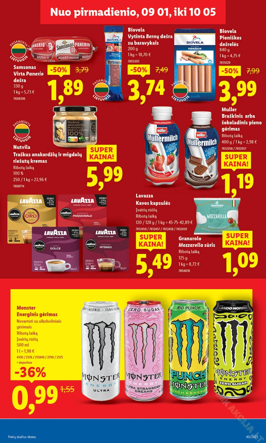 LIDL maisto prekių akcijų leidinys puslapis 17