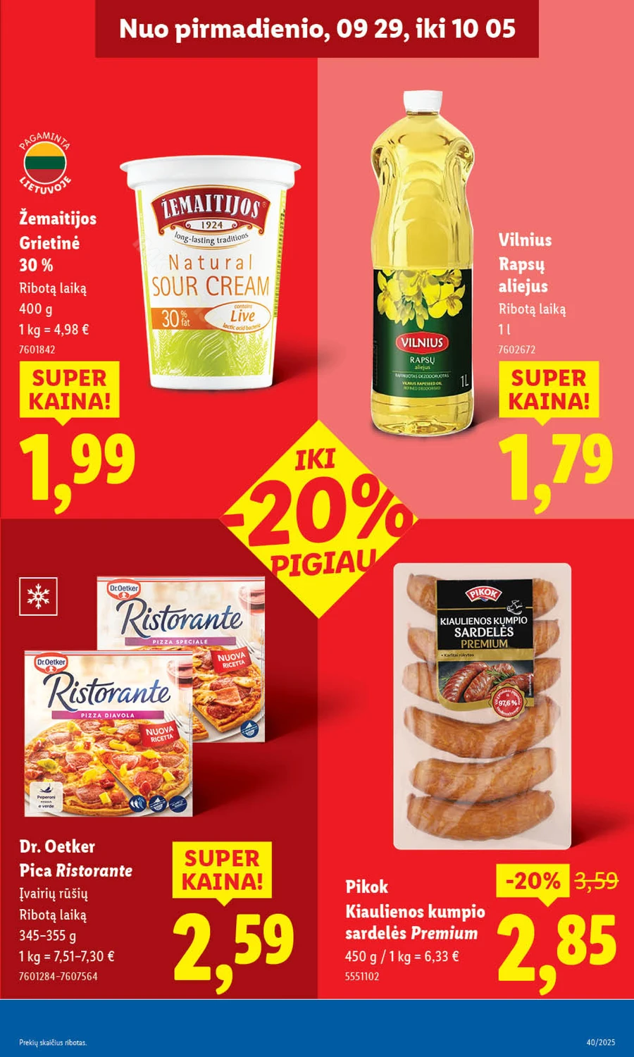 LIDL maisto prekių akcijų leidinys puslapis 19