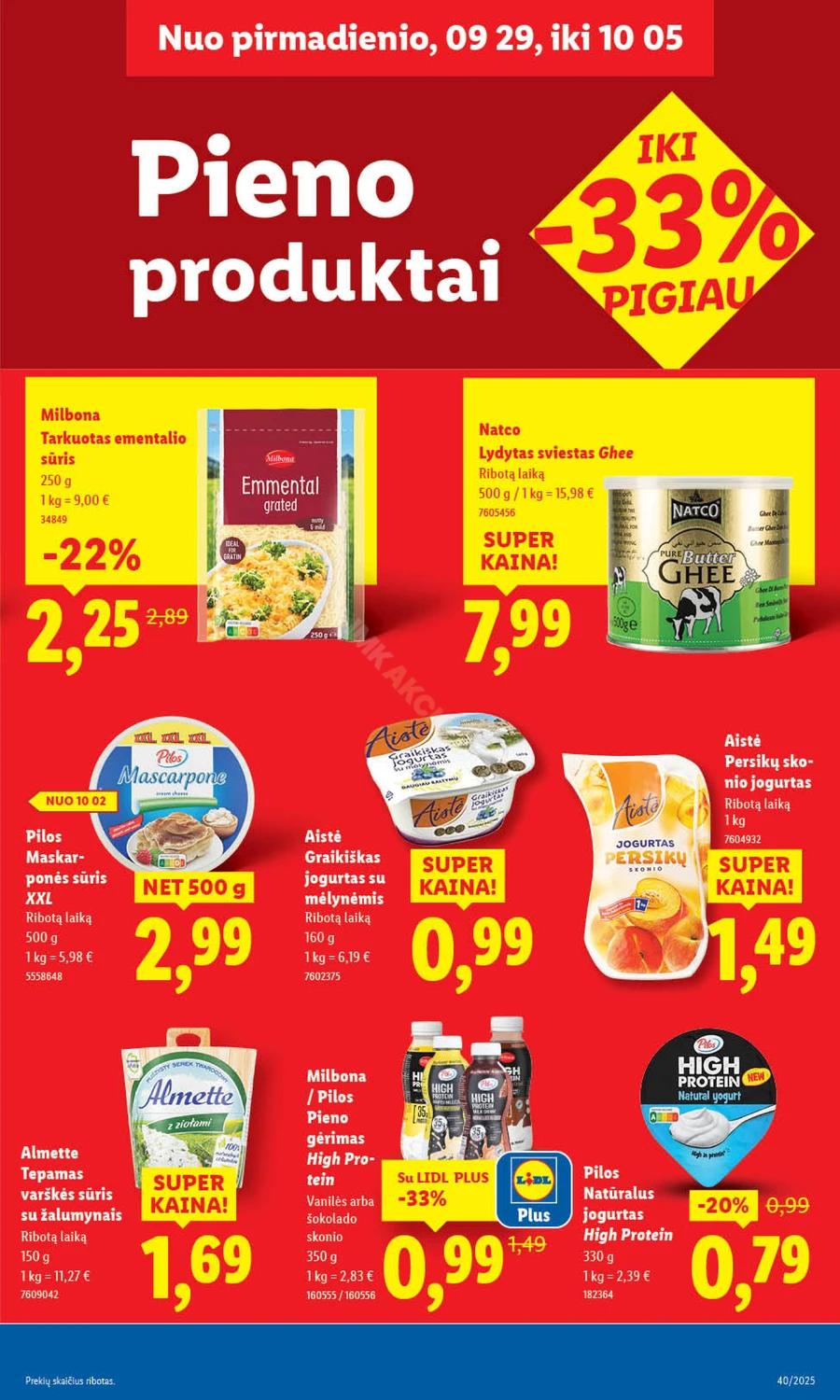 LIDL maisto prekių akcijų leidinys puslapis 23
