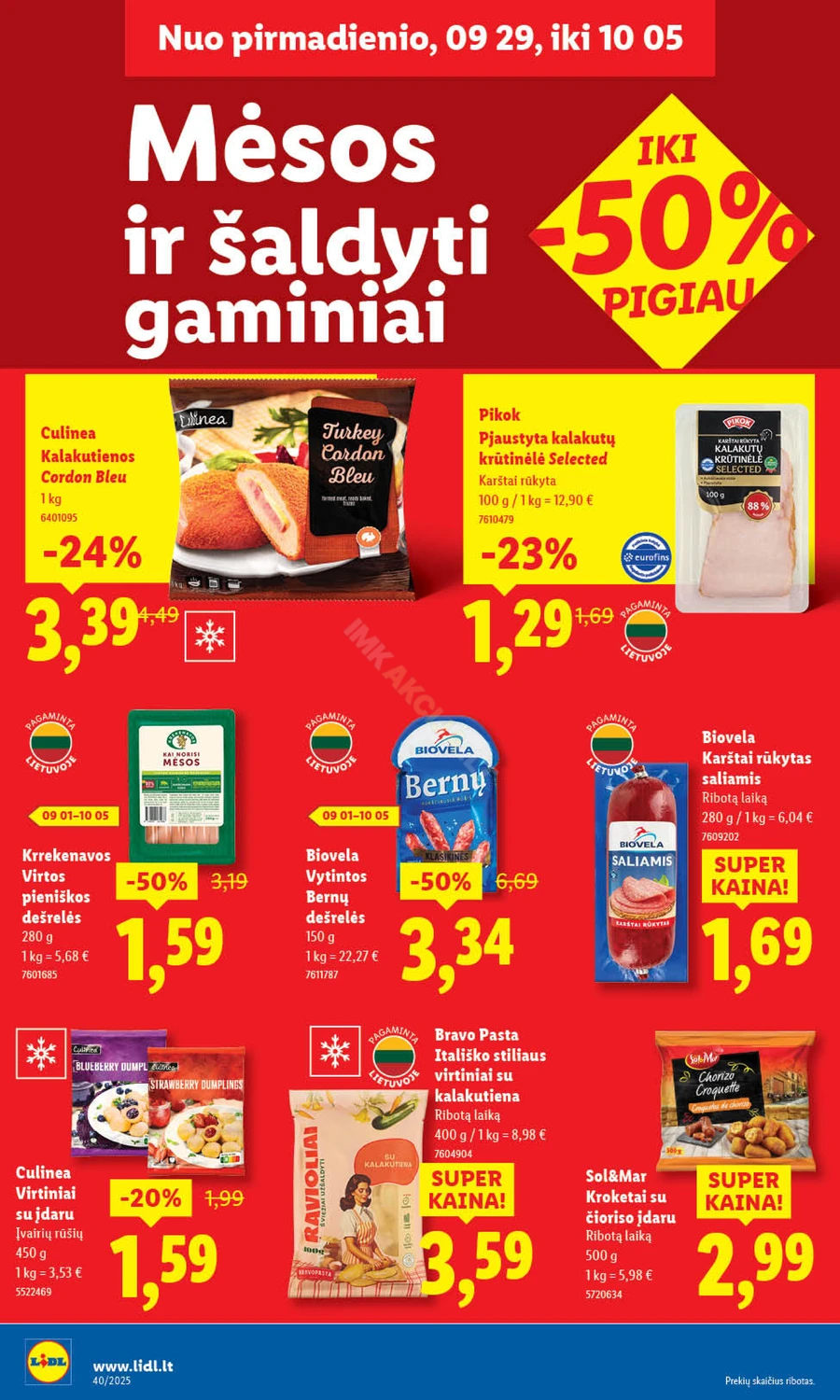 LIDL maisto prekių akcijų leidinys puslapis 24