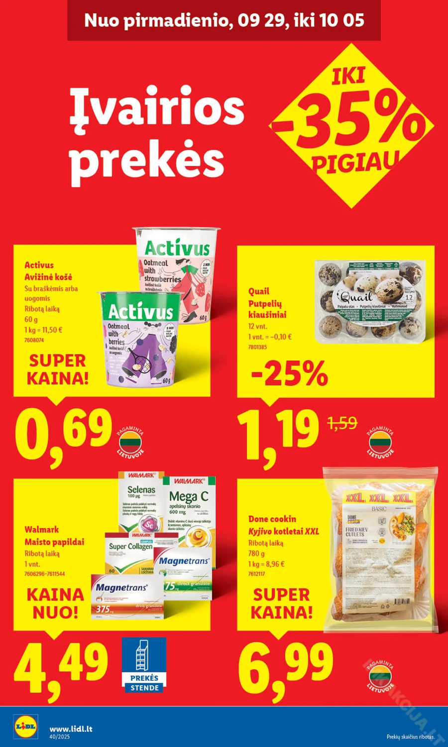 LIDL maisto prekių akcijų leidinys puslapis 26