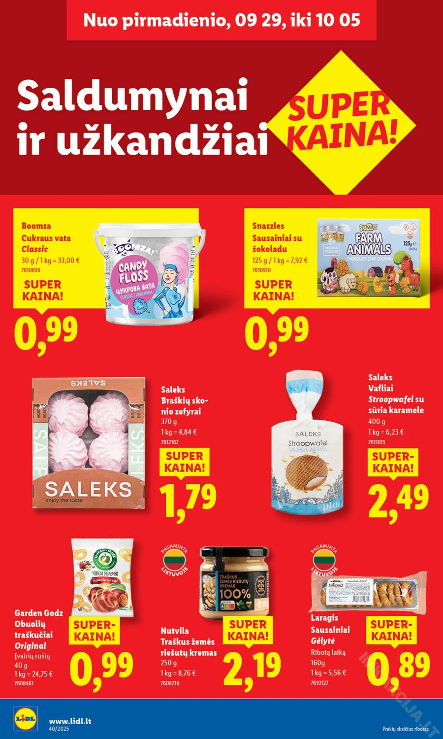 LIDL maisto prekių akcijų leidinys puslapis 30