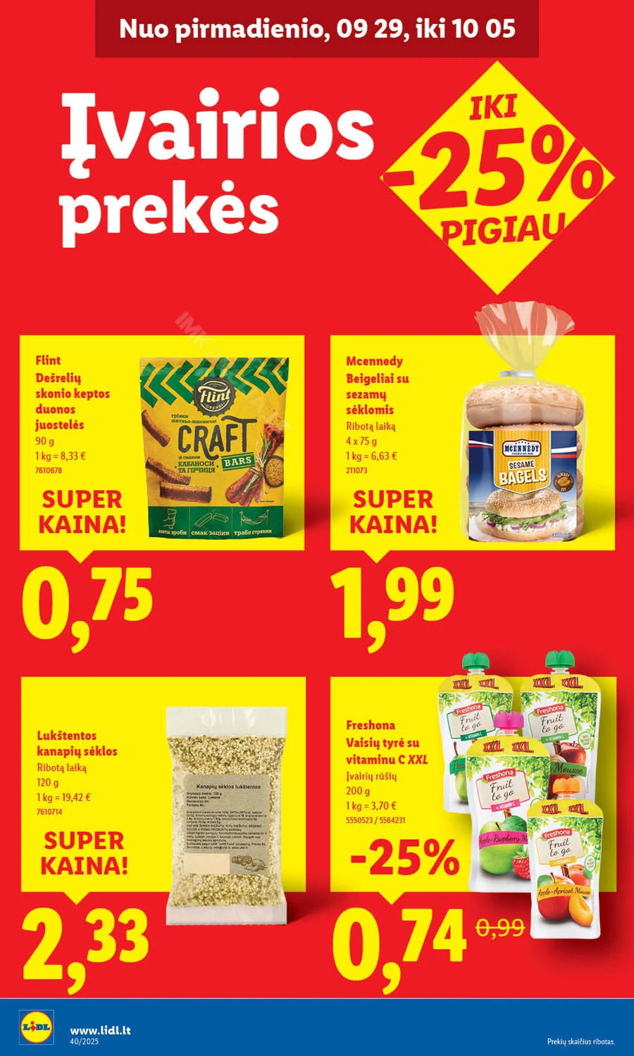 LIDL maisto prekių akcijų leidinys puslapis 32