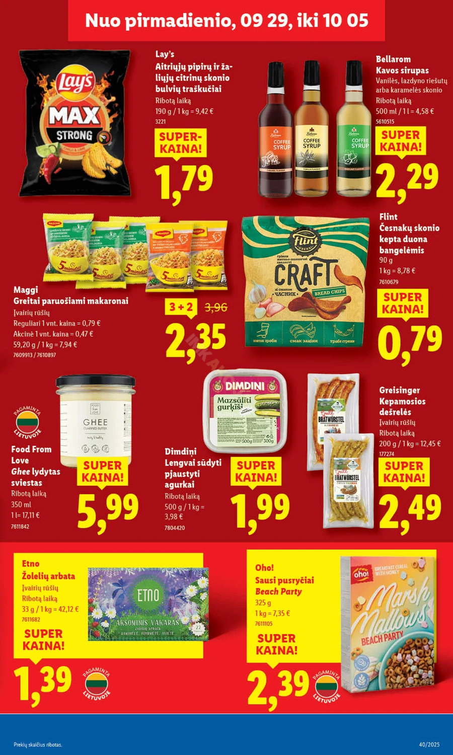 LIDL maisto prekių akcijų leidinys puslapis 33