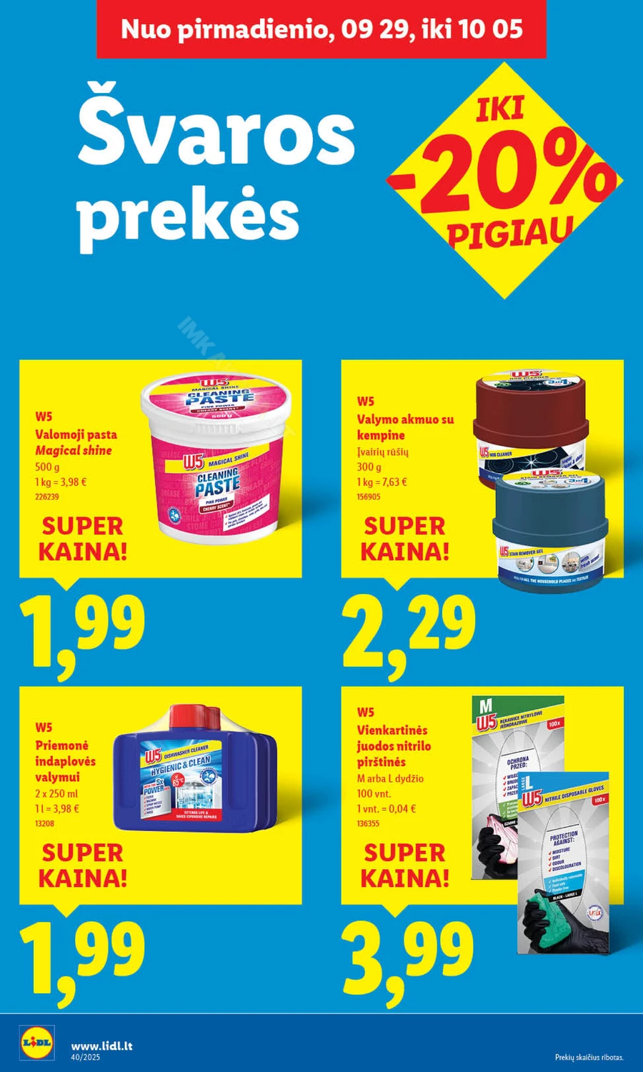 LIDL maisto prekių akcijų leidinys puslapis 44