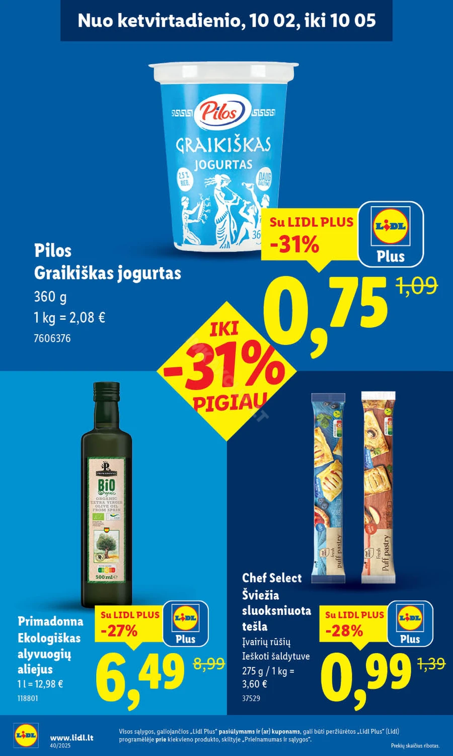 LIDL maisto prekių akcijų leidinys puslapis 50