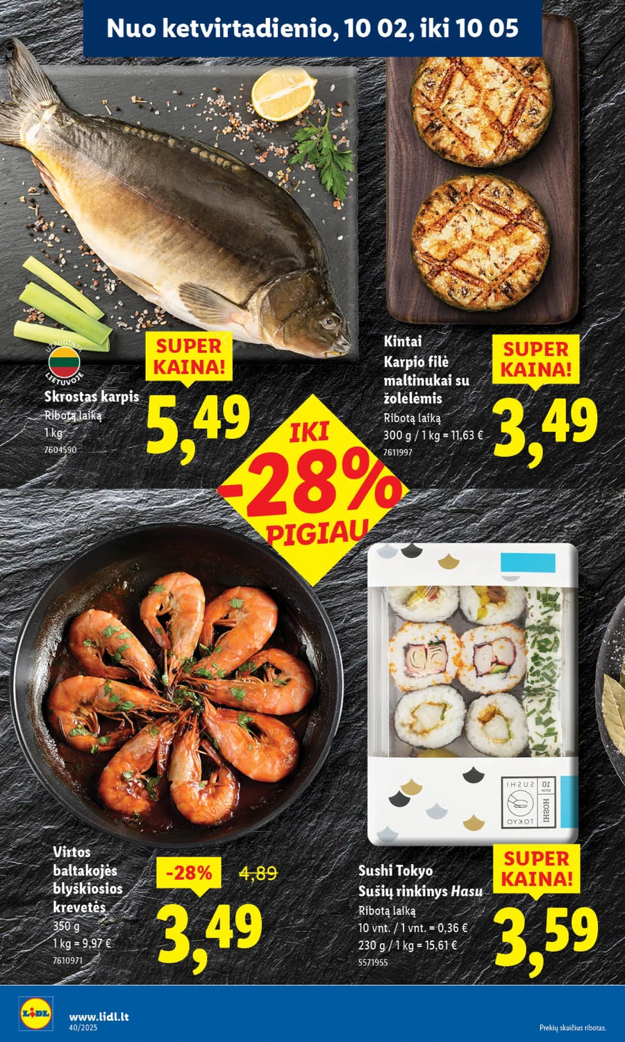 LIDL maisto prekių akcijų leidinys puslapis 52
