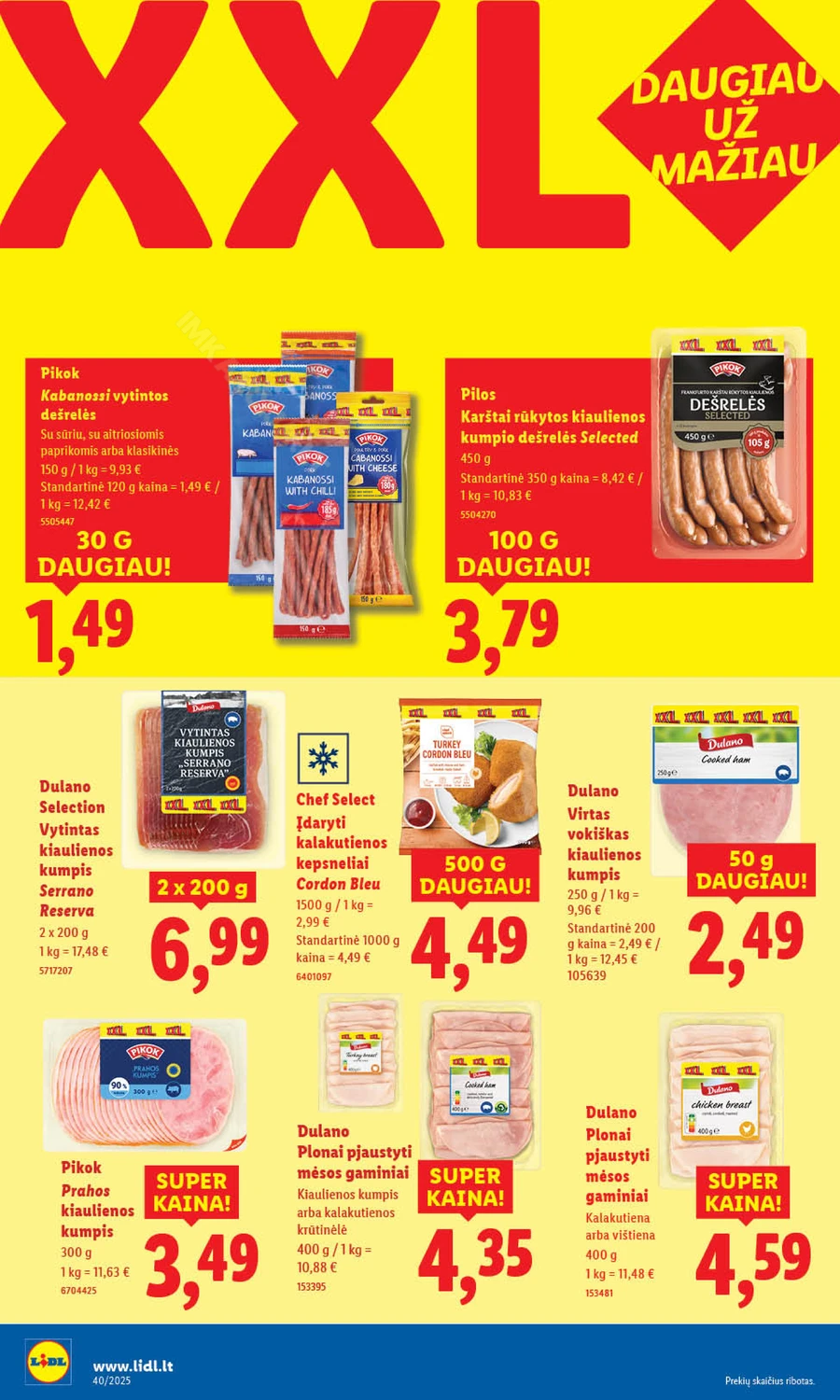 LIDL maisto prekių akcijų leidinys puslapis 8