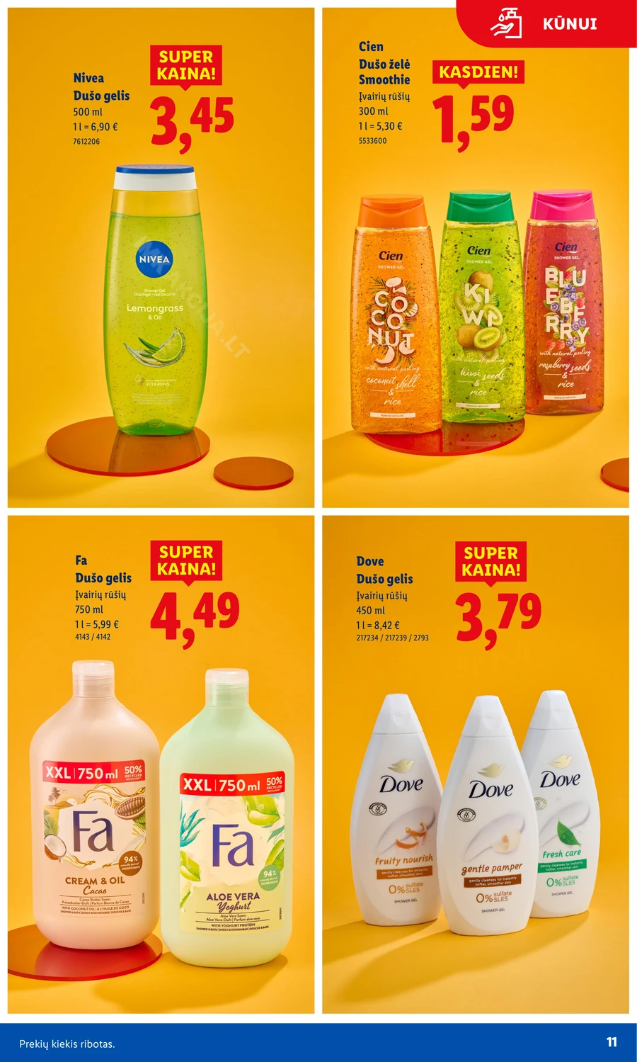 LIDL leidinys „Grožio festivalis” puslapis 11