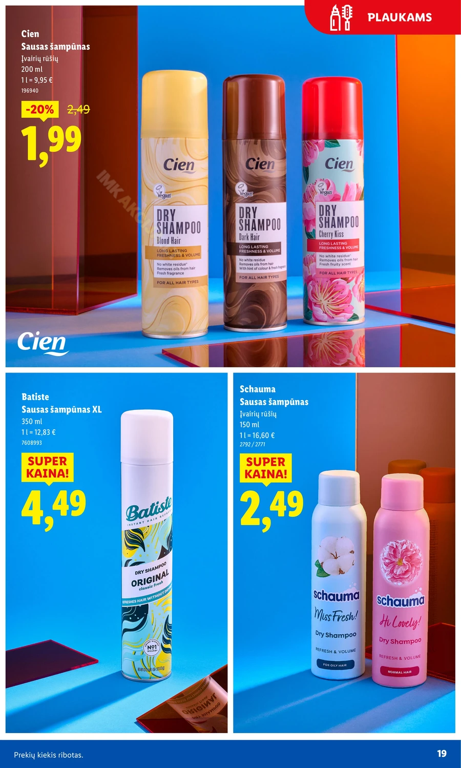 LIDL leidinys „Grožio festivalis” puslapis 19