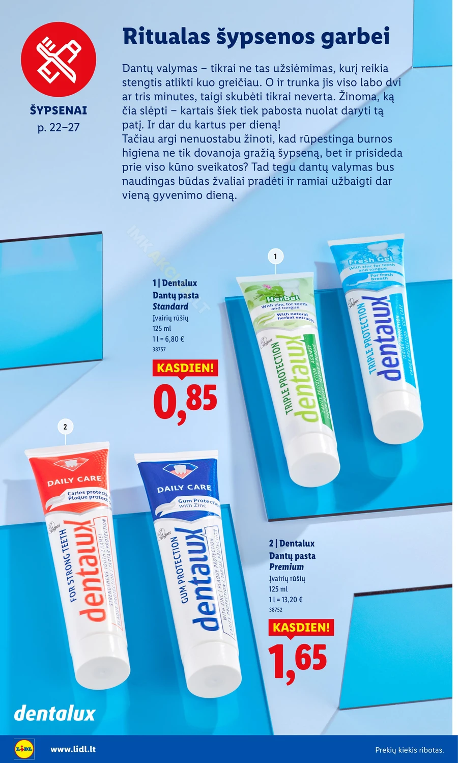 LIDL leidinys „Grožio festivalis” puslapis 22