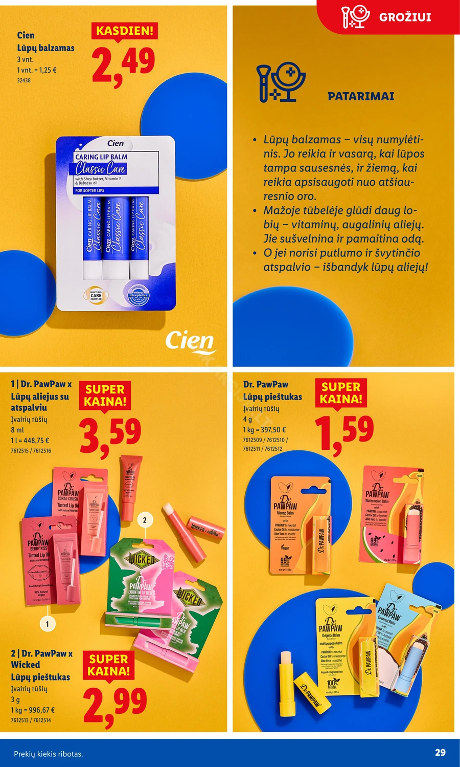 LIDL leidinys „Grožio festivalis” puslapis 29