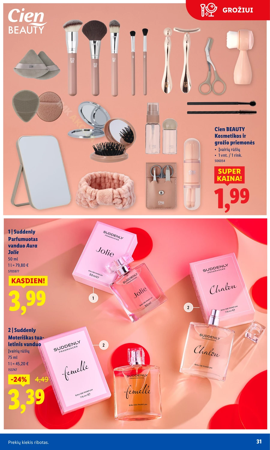 LIDL leidinys „Grožio festivalis” puslapis 31