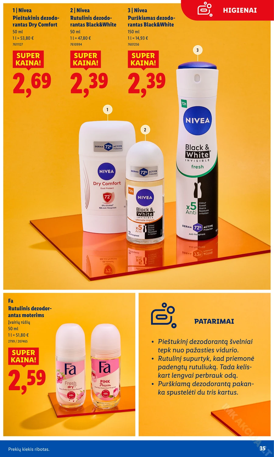 LIDL leidinys „Grožio festivalis” puslapis 35