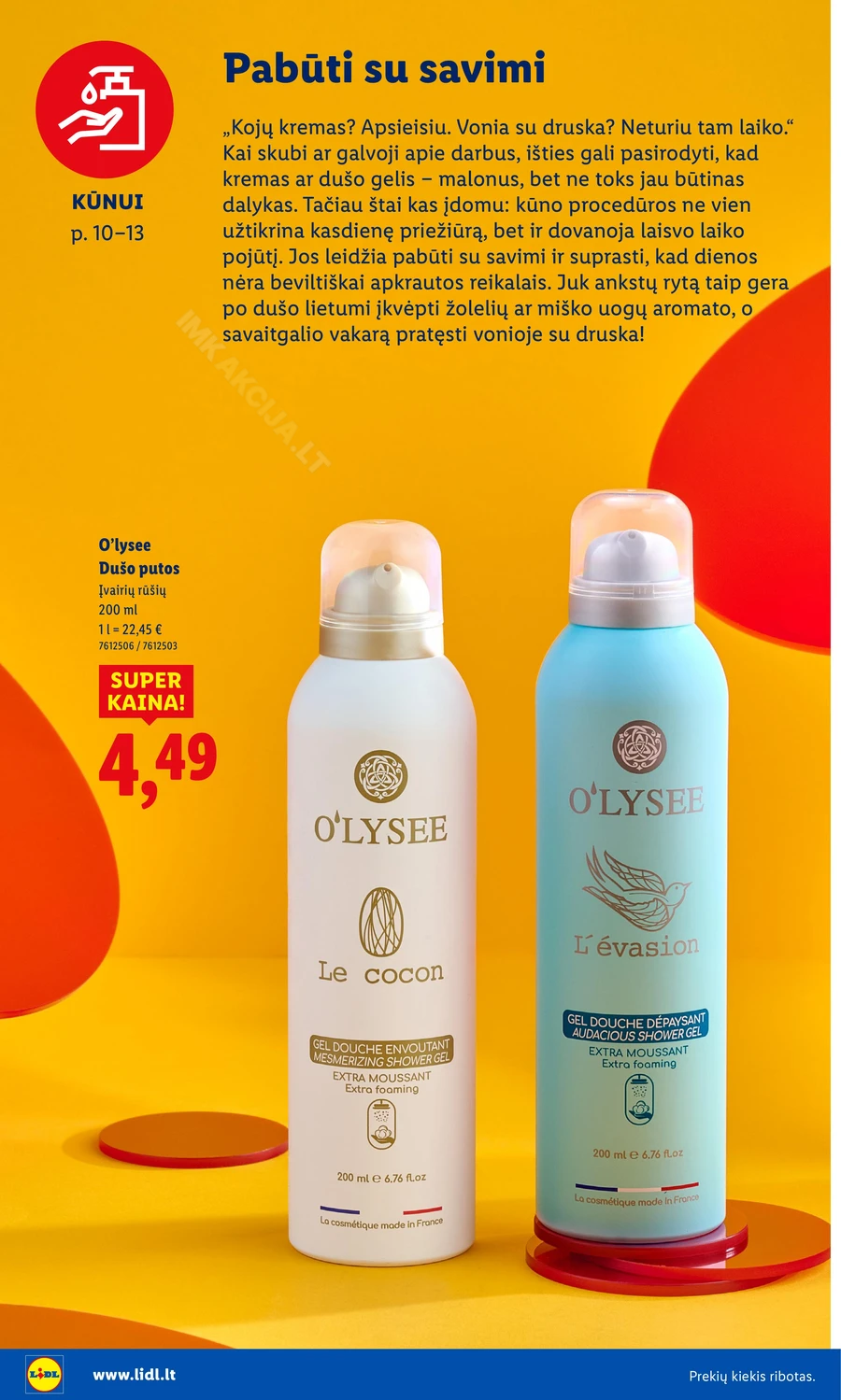 LIDL leidinys „Grožio festivalis” puslapis 10