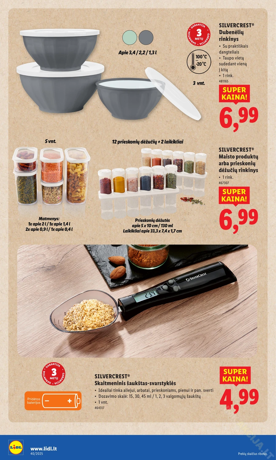 LIDL ne maisto prekių pasiūlymai puslapis 18