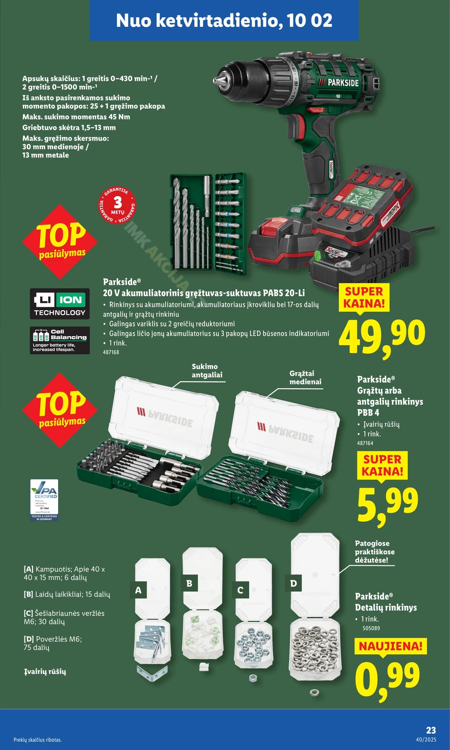 LIDL ne maisto prekių pasiūlymai puslapis 23