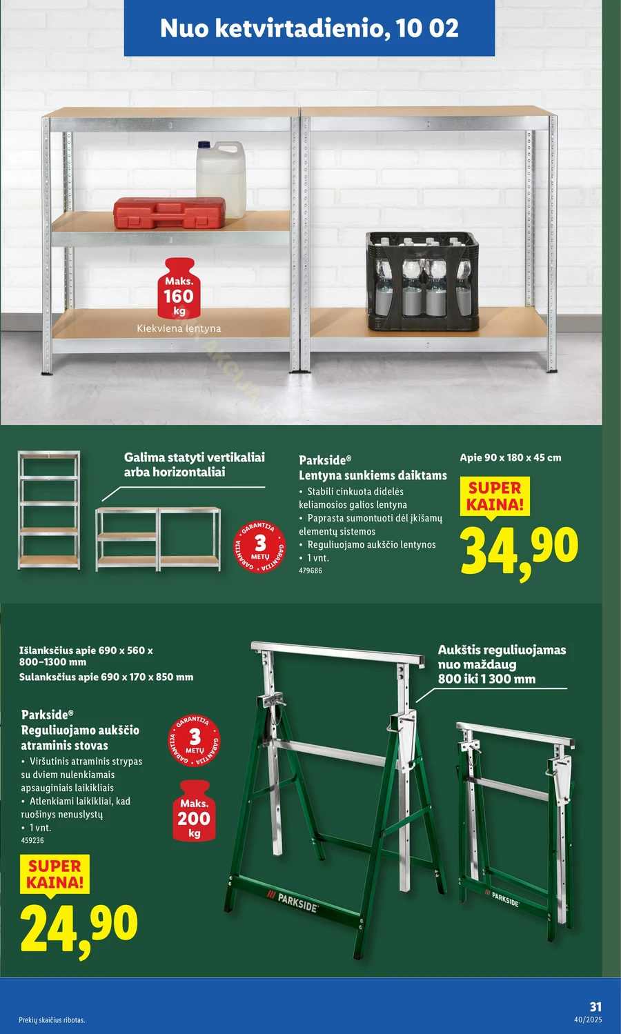 LIDL ne maisto prekių pasiūlymai puslapis 31