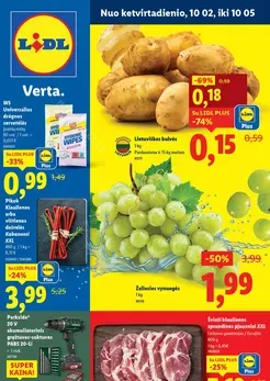 LIDL maisto prekių akcijų leidinys nuo ketvirtadienio