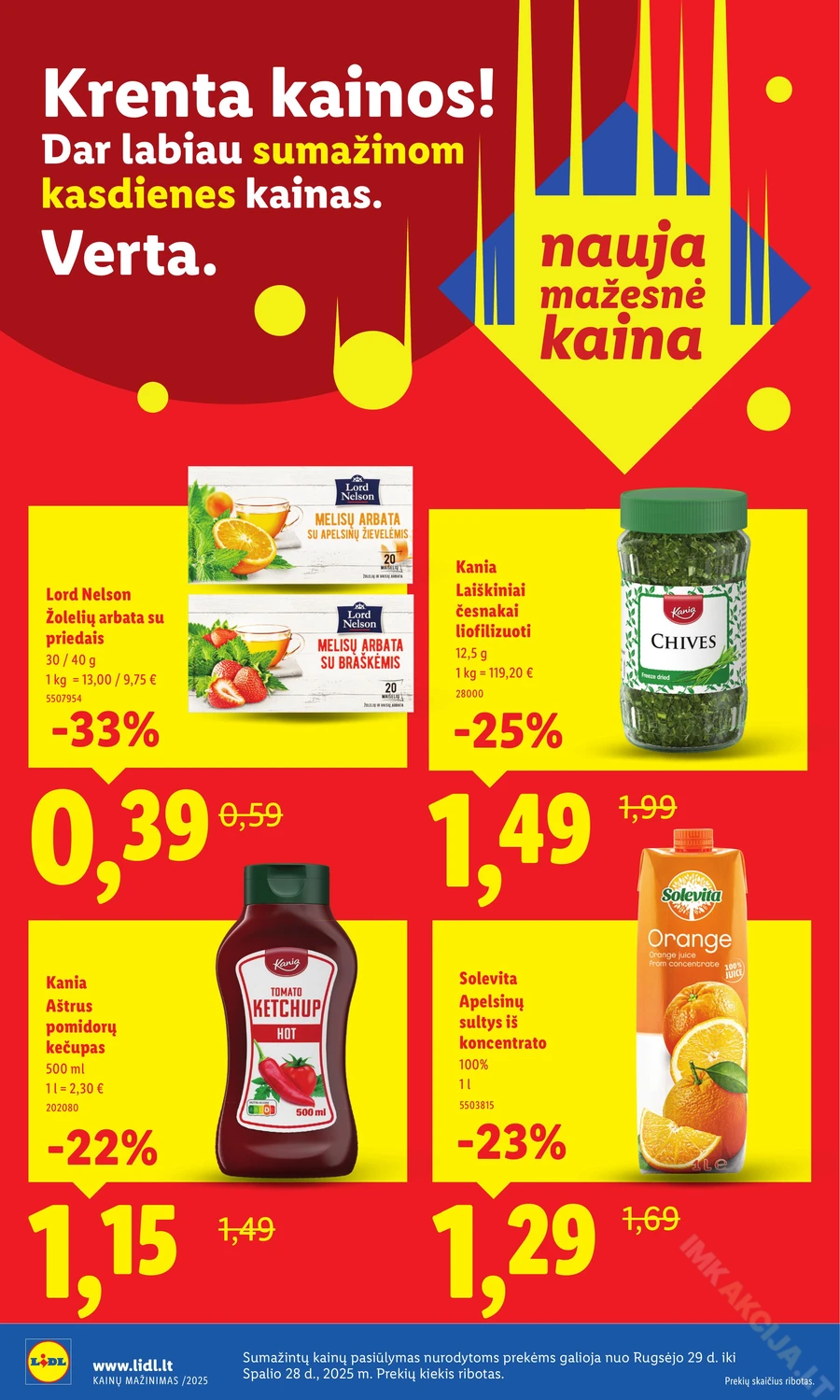 LIDL akcijų leidinys „Krenta kainos“ puslapis 2