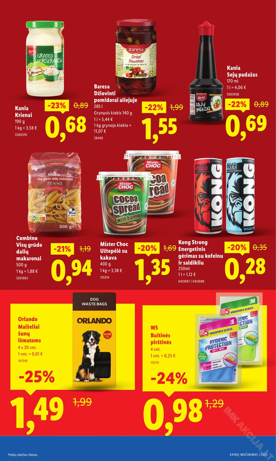 LIDL akcijų leidinys „Krenta kainos“ puslapis 3