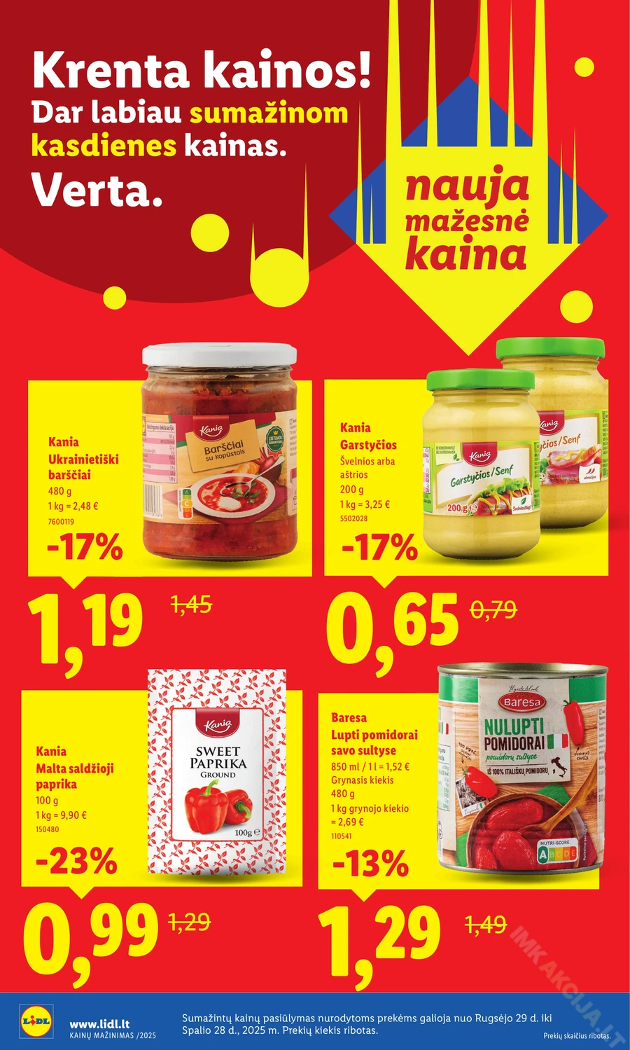 LIDL akcijų leidinys „Krenta kainos“ puslapis 4