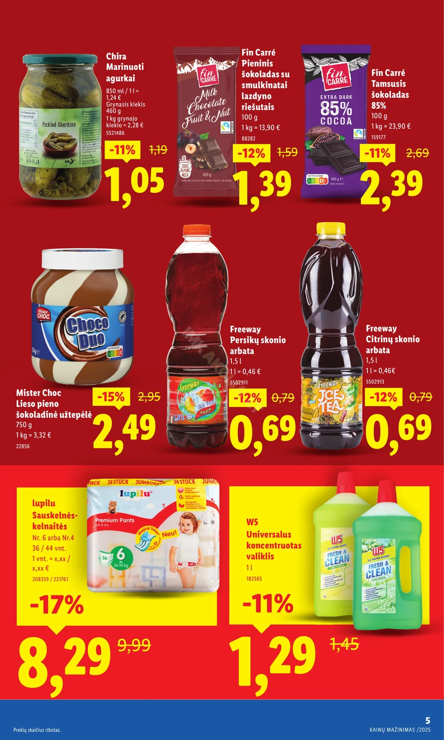 LIDL akcijų leidinys „Krenta kainos“ puslapis 5