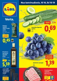 LIDL maisto prekių akcijų leidinys nuo ketvirtadienio