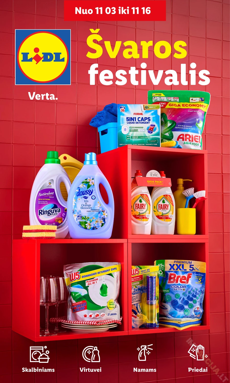 LIDL leidinys „Švaros festivalis” puslapis 1