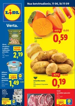 LIDL maisto prekių akcijų leidinys nuo ketvirtadienio
