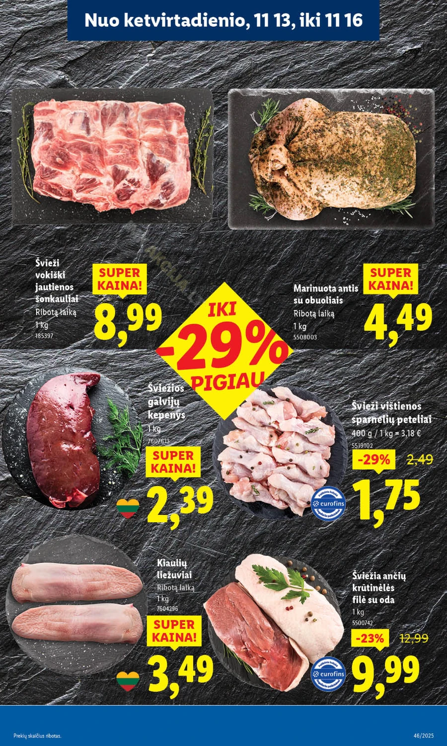 LIDL maisto prekių akcijų leidinys nuo ketvirtadienio puslapis 11