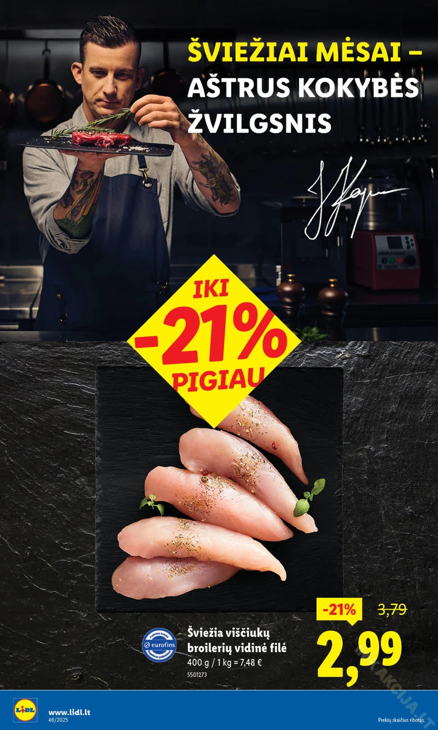 LIDL maisto prekių akcijų leidinys nuo ketvirtadienio puslapis 14