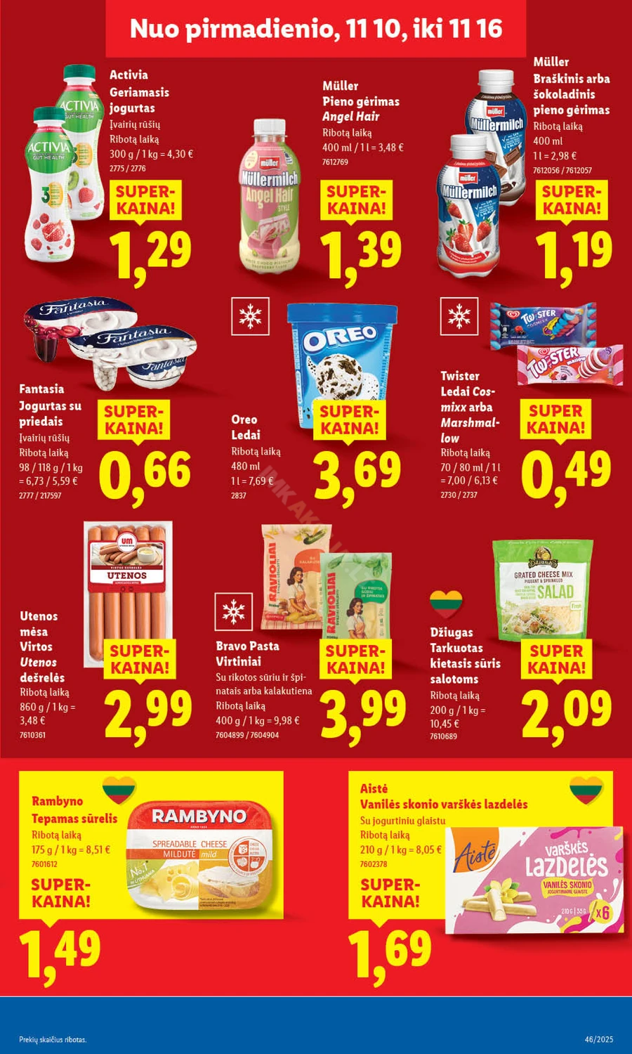 LIDL maisto prekių akcijų leidinys nuo ketvirtadienio puslapis 29