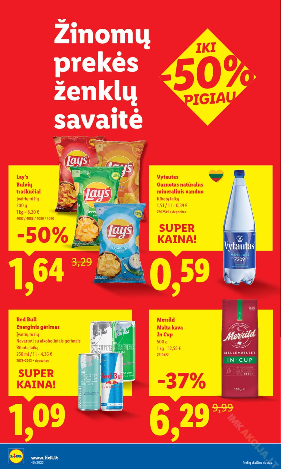 LIDL maisto prekių akcijų leidinys nuo ketvirtadienio puslapis 32