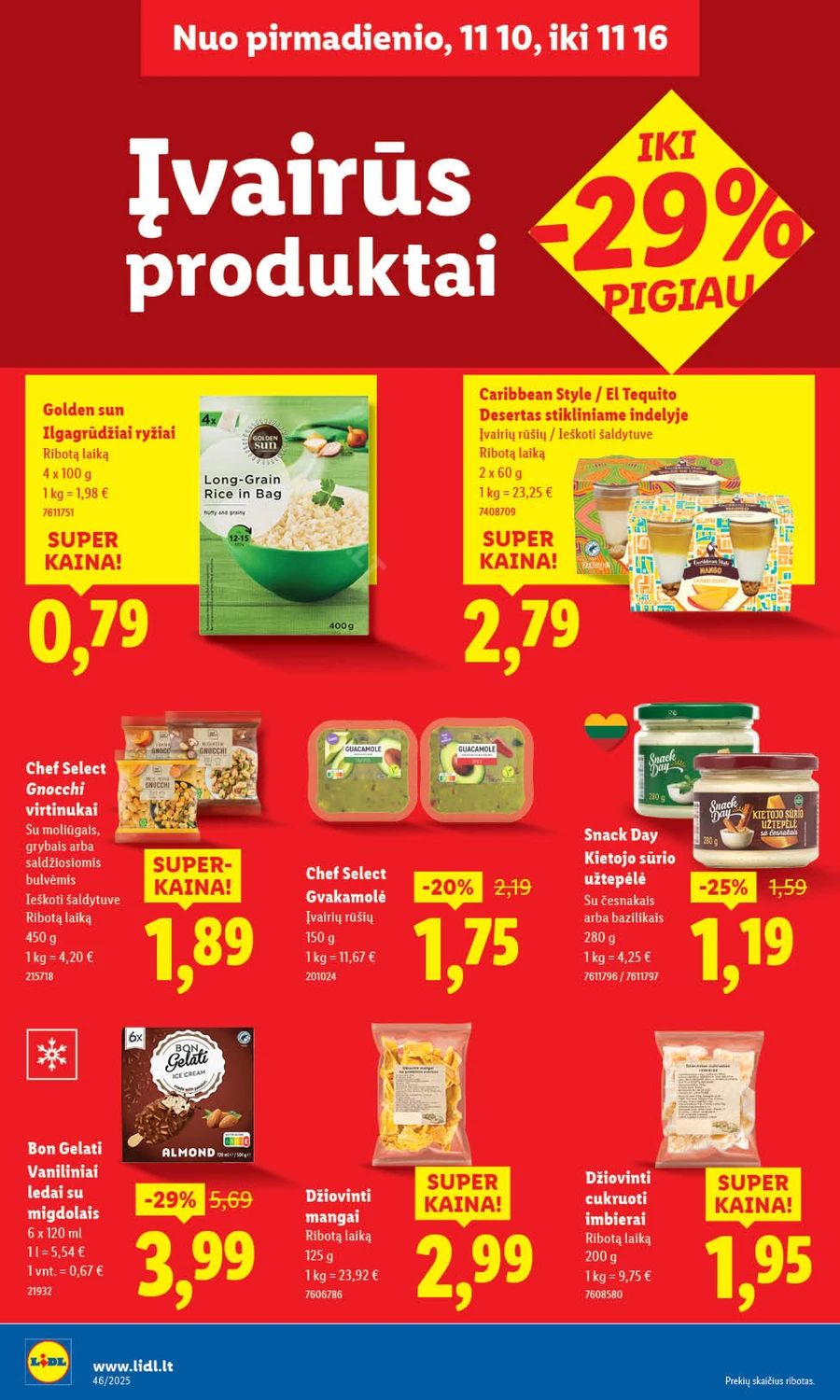 LIDL maisto prekių akcijų leidinys nuo ketvirtadienio puslapis 38