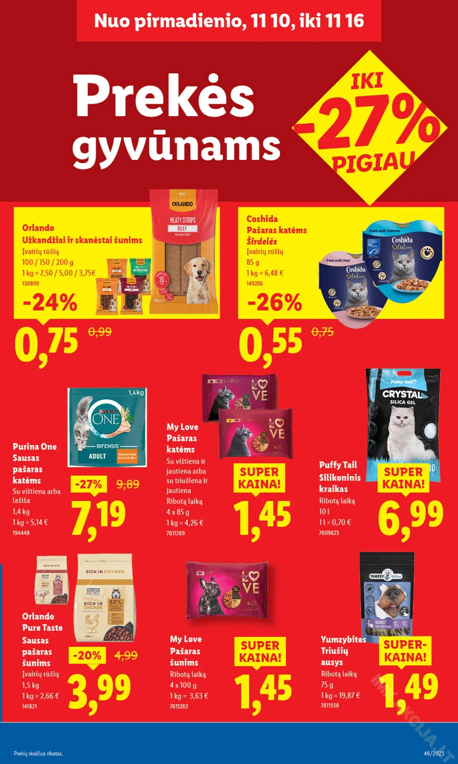 LIDL maisto prekių akcijų leidinys nuo ketvirtadienio puslapis 43