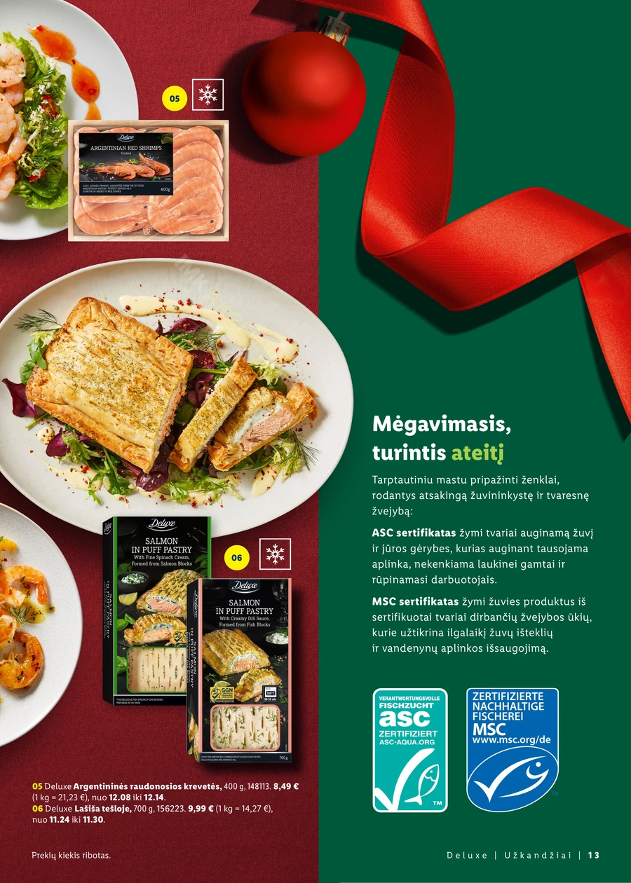 LIDL leidinys „Kalėdų stalui” puslapis 13