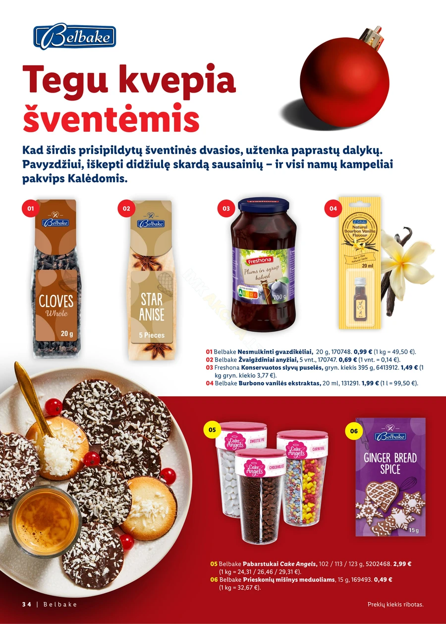 LIDL leidinys „Kalėdų stalui” puslapis 34