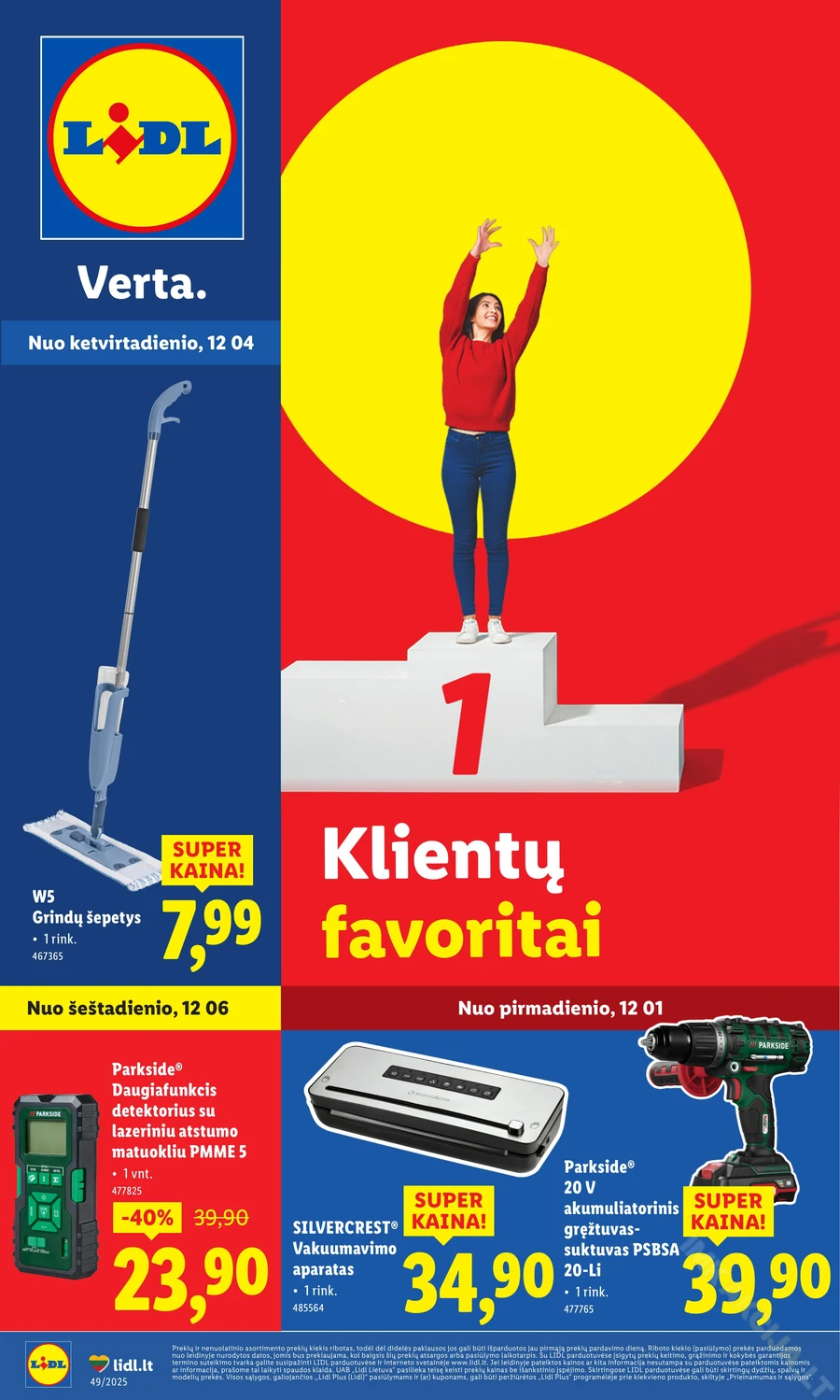 LIDL ne maisto prekių akcijų leidinys puslapis 1