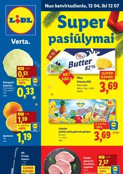 LIDL maisto prekių akcijų leidinys nuo ketvirtadienio