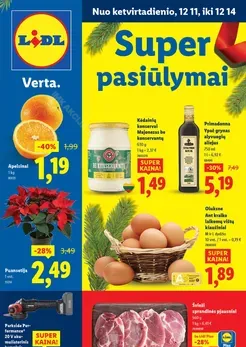 LIDL maisto prekių akcijų leidinys nuo ketvirtadienio