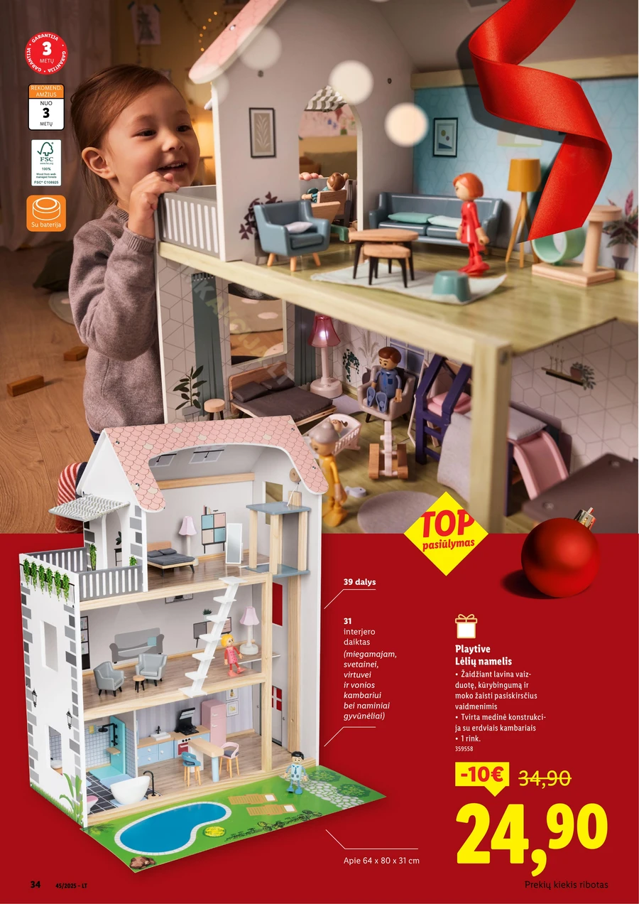LIDL Žaislų katalogas 2025 puslapis 34