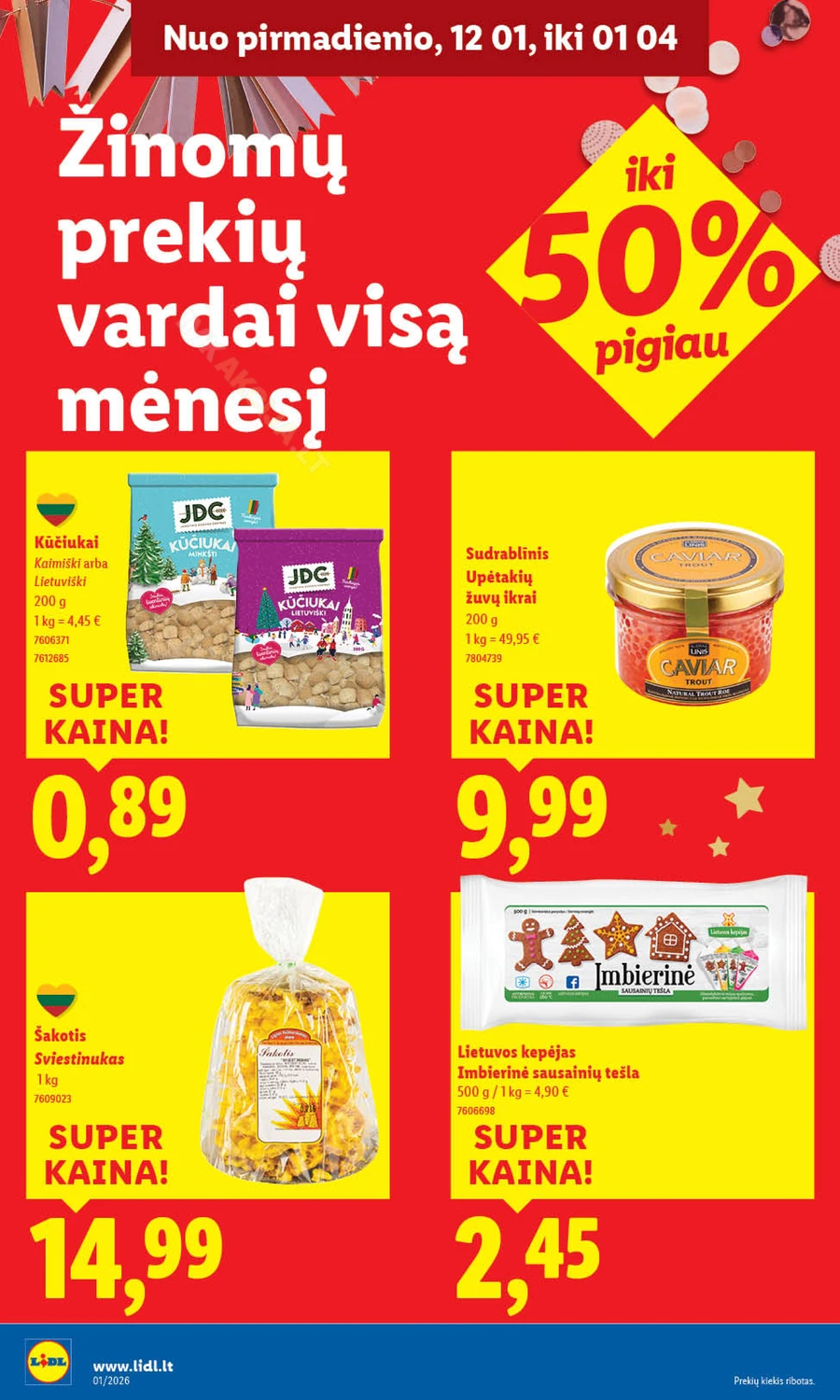 LIDL maisto prekių akcijų leidinys puslapis 16